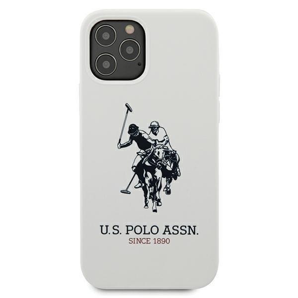 US Polo Silicone Collection Cover iPhone 12/12 Pro - Hvid White