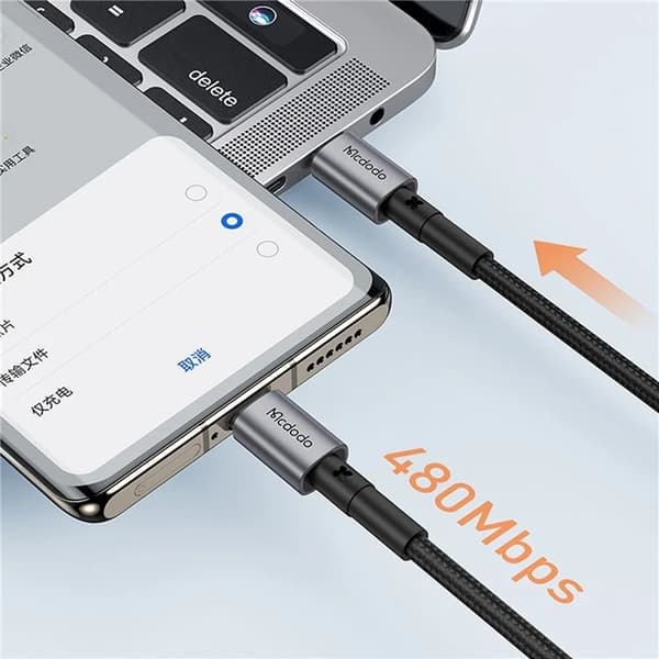 MCDODO USB-C - USB-C 60W Kabel 1m CA-3130 PD Prism - Svart Svart