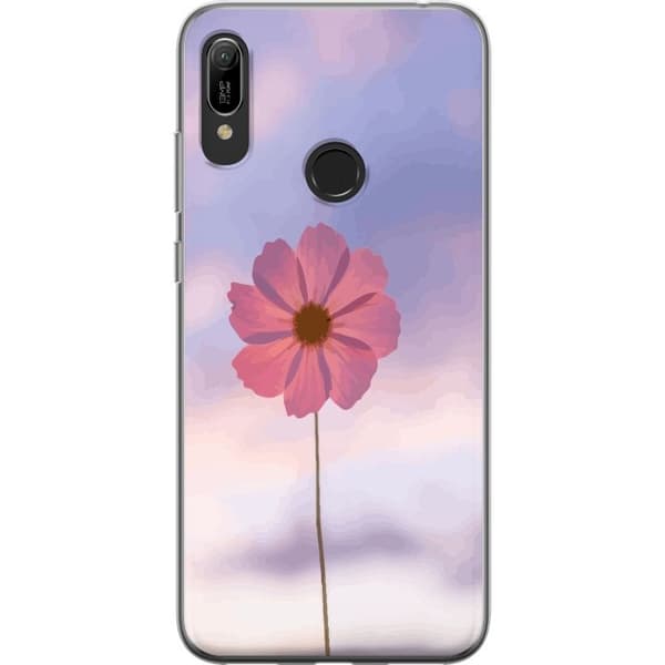 Mobilskal till Huawei Y6 (2019) med Rosa blomma