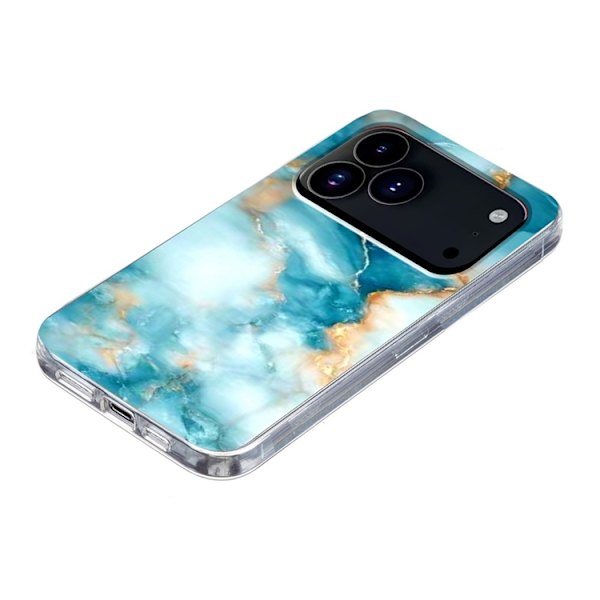 Mobilskal till iPhone 17 Pro Marble Pattern Printing Soft - Blå Blå