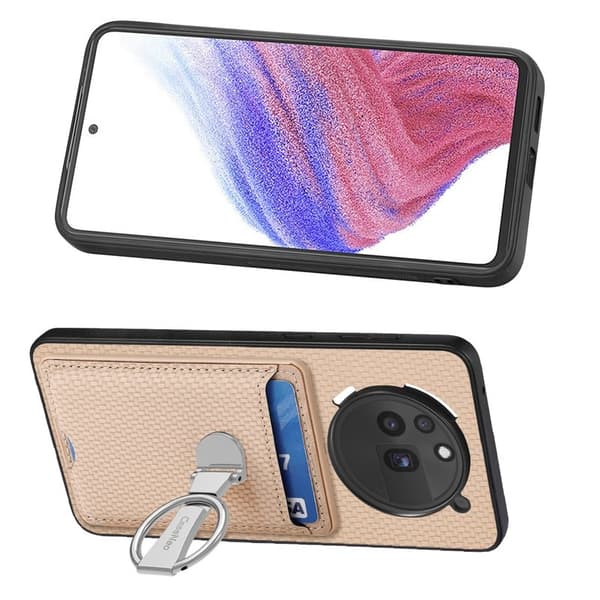 For Mobilskal till Nothing Phone (3a) Pro Äkta läder - Beige
