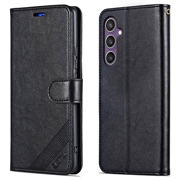 AZNS Samsung Galaxy A35 5G Plånboksfodral Anti-Scratch Konstläder - Blå