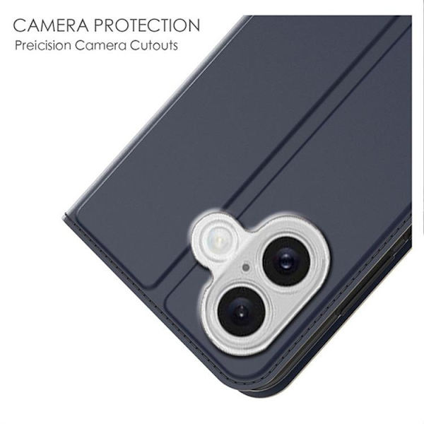 iPhone 17 Plånboksfodral med Kickstand - Blå Blå