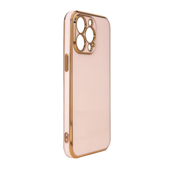 iPhone 12 Pro Max Shell valaistus geelikehyksellä - vaaleanpunainen