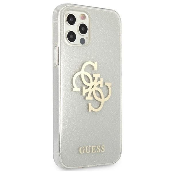 Guess iPhone 12 Pro Max Skal Glitter Logo - Transparent Transparent