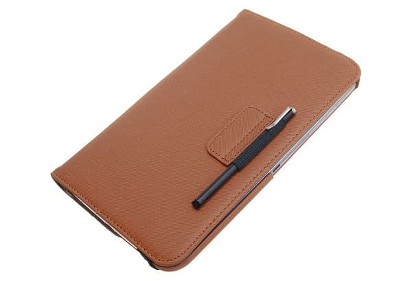 Denim roterende rustningsetui til Samsung Galaxy Tab 3 7.0 (brun) Brown