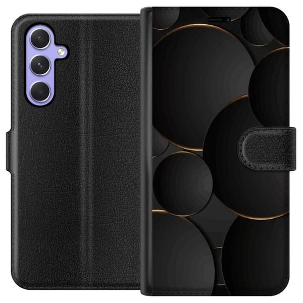 Pung Taske til Samsung Galaxy A54 med Luksus Cirkler