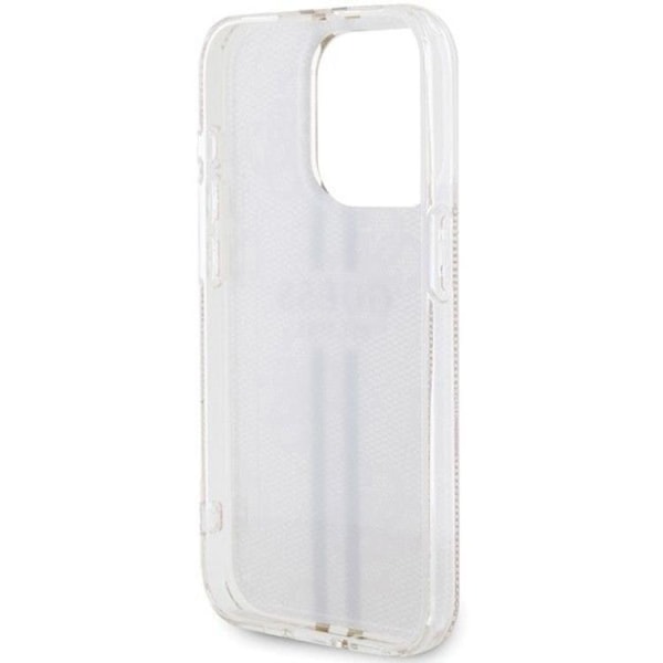 Guess iPhone 15 Pro Mobilskal Gold Stripes - Rosa