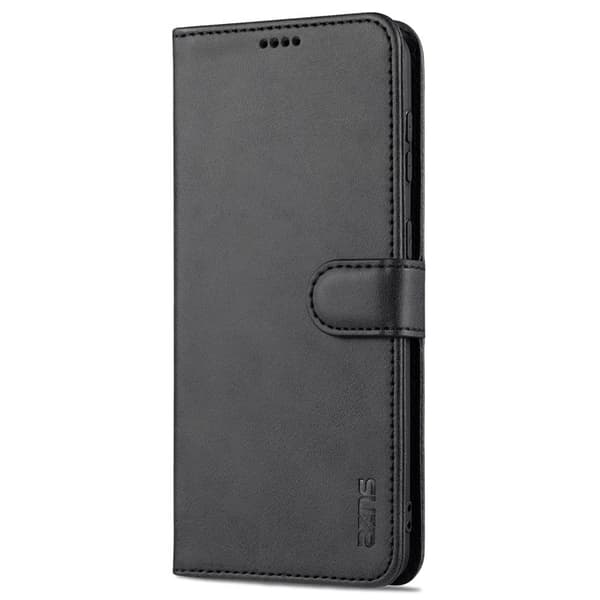 AZNS Samsung Galaxy S24 Plånboksfodral Konstläder - Svart