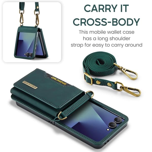 DG.MING Mobilskal till Galaxy Z Flip 7 Detachable M2 - Grön Grön