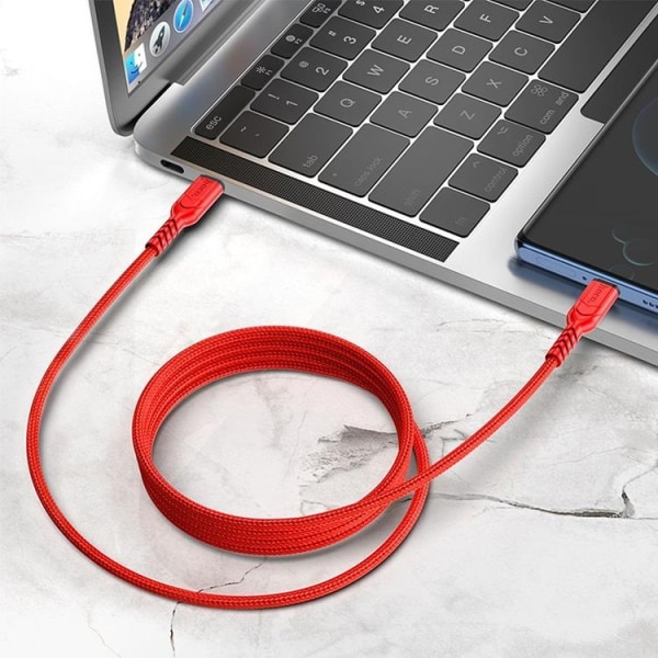 Hoco USB-C til USB-C Kabel 60W 2m - Rød