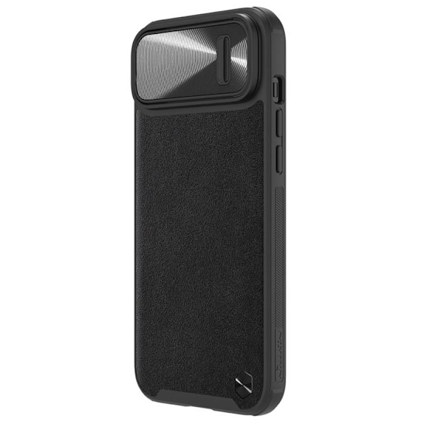 Nillkin iPhone 14 Pro Max -kotelo CamShield Läder S - Musta Black