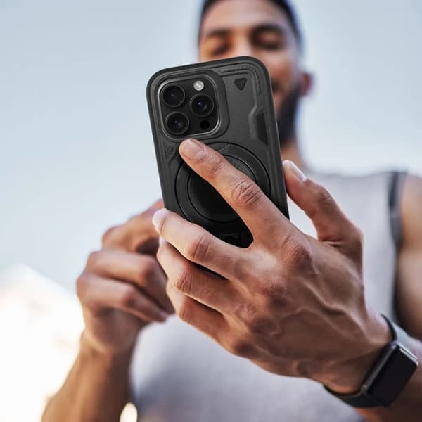 Telefontaske til iPhone 16 Plus Frost Armor - Sort Black