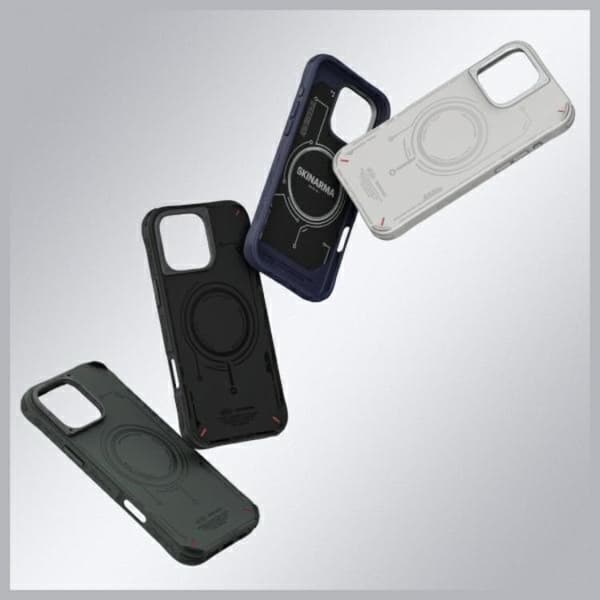 Skinarma telefontaske til iPhone 16 Pro Max MagSafe Mecha - Navy Blå