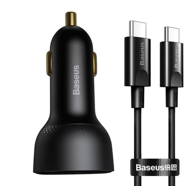 Baseus Superme biloplader USB til USB-C 100W Type-C kabel 1m - S