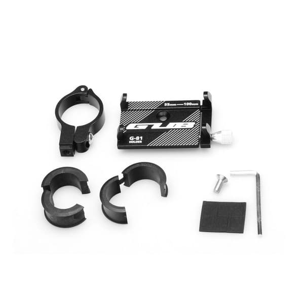 Mobilholder til cykel GUB G81 Aluminium Sort Black