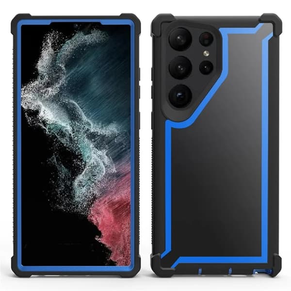 Mobilskal till Galaxy S24 Ultra TPU + PC Shockproof - Blå Blå