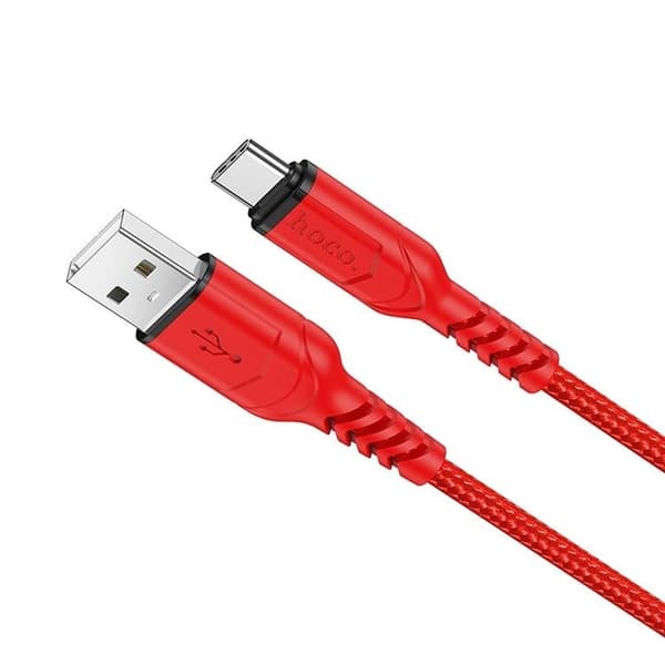 HOCO USB-A Till USB-C Kabel 1m 3A X59 - Röd Röd