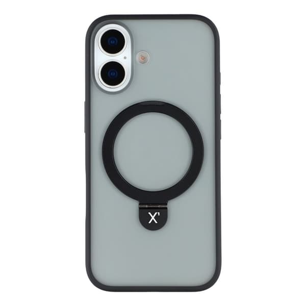 X-LEVEL Mobilskal till iPhone 17 Metal Kickstand TPU PC Svart