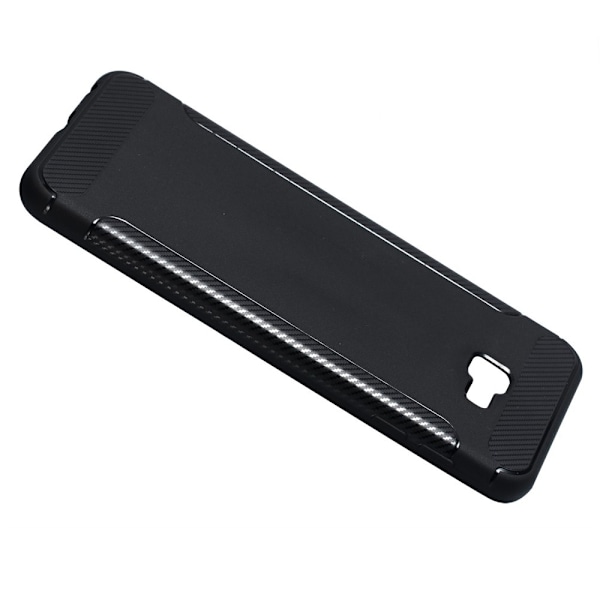Carbon Brushed Mobilskal till Samsung Galaxy J4 Plus - Svart Svart