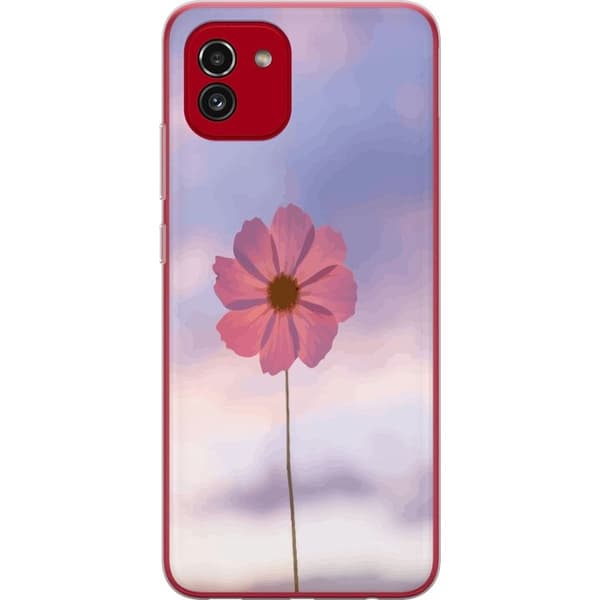 Mobilskal till Samsung Galaxy A03 med Rosa blomma