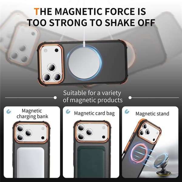 Mobilskal till iPhone 17 Pro Max MagSafe Skin Touch - Orange Orange
