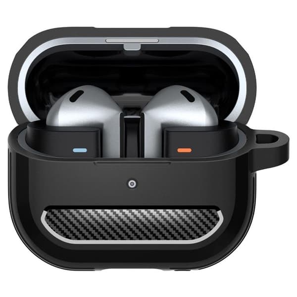 Spigen Galaxy Buds 3/3 Pro Etui Rugged Armor - Sort Svart