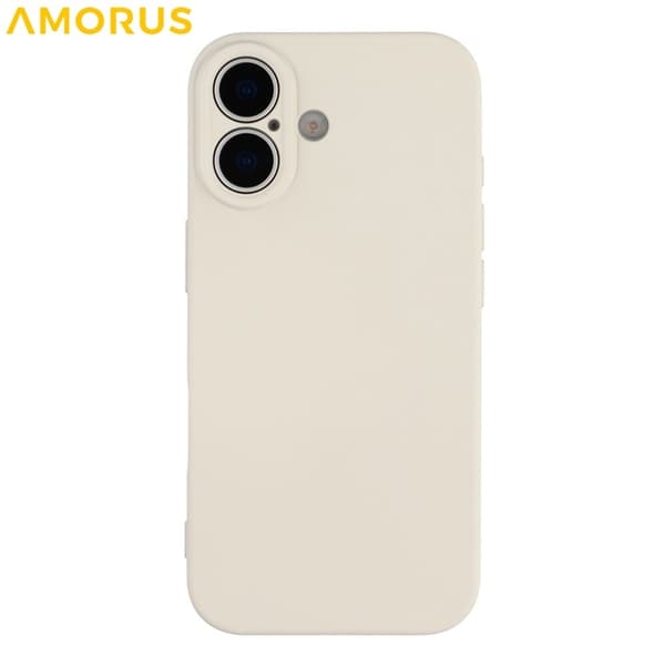 AMORUS Mobilskal till iPhone 17 Precise Cutouts TPU Fiber - Vit Vit
