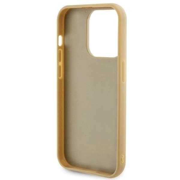 Guess Mobilskal till iPhone 15 Pro Disco Metal Script - Guld Guld