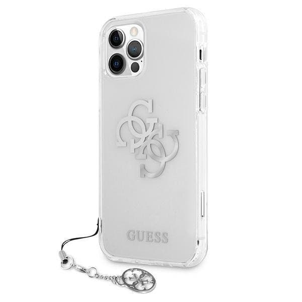 Guess iPhone 12 Pro Max Skal 4G Silver Charms Collection - Transparent Silver