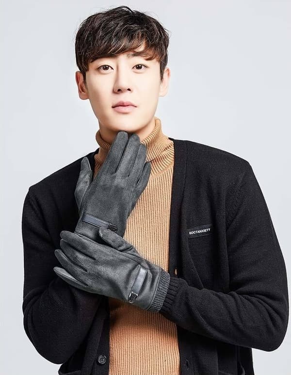 Suede Touch Handsker/Handsker - Medium - Brun Brown