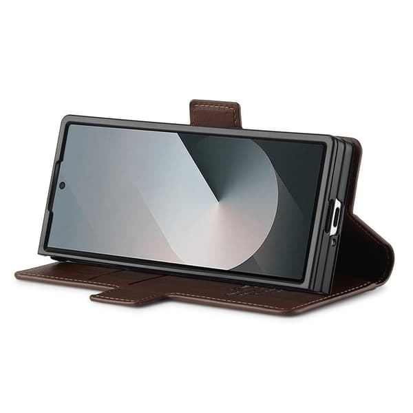 LC.IMEEKE L1 Samsung Galaxy Z Fold6 Plånboksfodral Konstläder - Brun