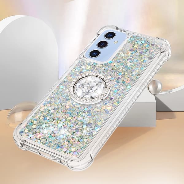 Mobilskal till Galaxy A17/A26 Kickstand Quicksand TPU - Silver Silver