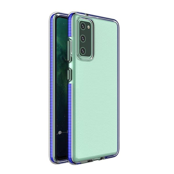 Spring bumper -kuori Samsung Galaxy A72 4G dark - Sininen Blå