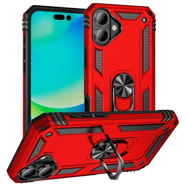 Mobilskal till iPhone 17 med Kickstand - Röd Röd