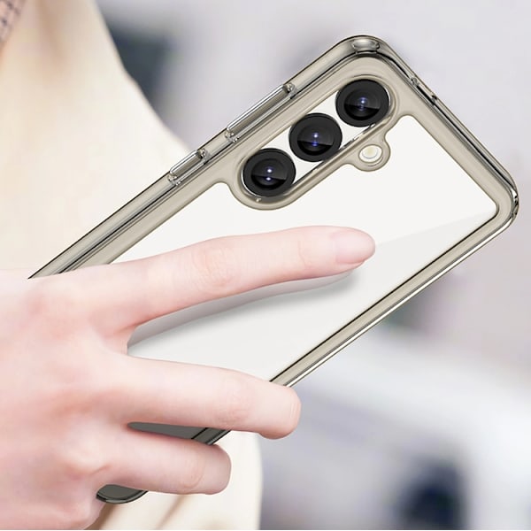 Mobilskal till iPhone 16e Outer Space - Transparent/Svart Transparent