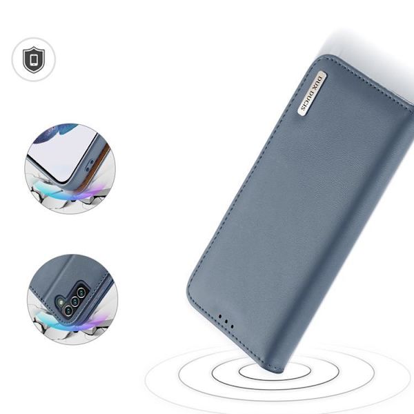 Dux Ducis Hivo Äkta Läder Fodral Galaxy S22 Plus - Blå