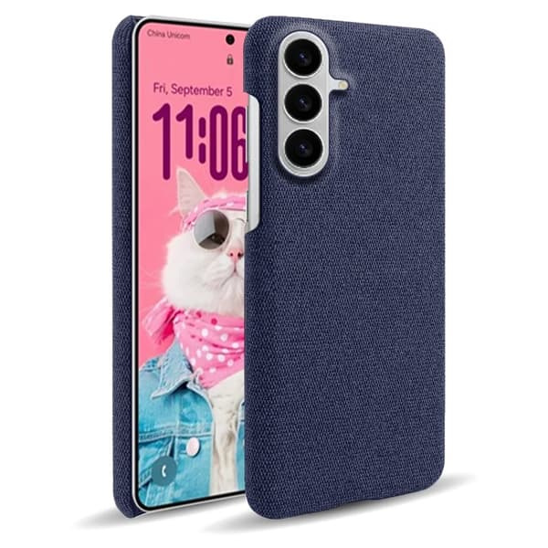 Mobilskal till Samsung Galaxy S26/S26 Pro Tygtextur Anti-Scratch Plast - Blå