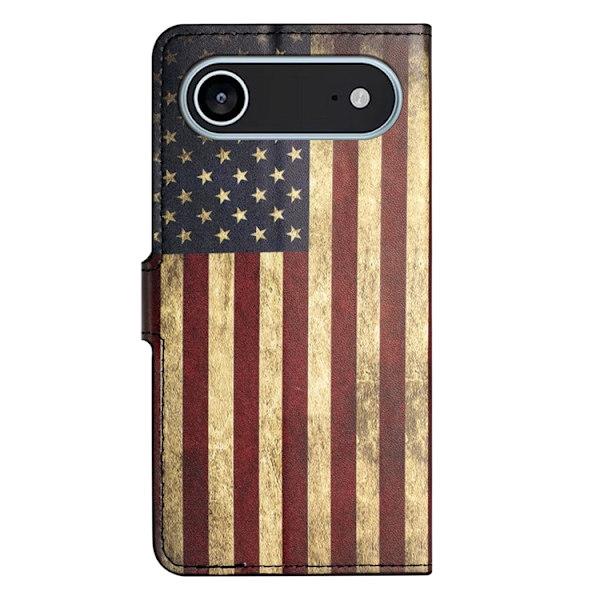 iPhone Air Konstläder Plånboksfodral Pattern Print Blå