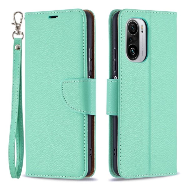 Litchi Wallet Case til Xiaomi Mi 11i / Poco F3 - Turkis