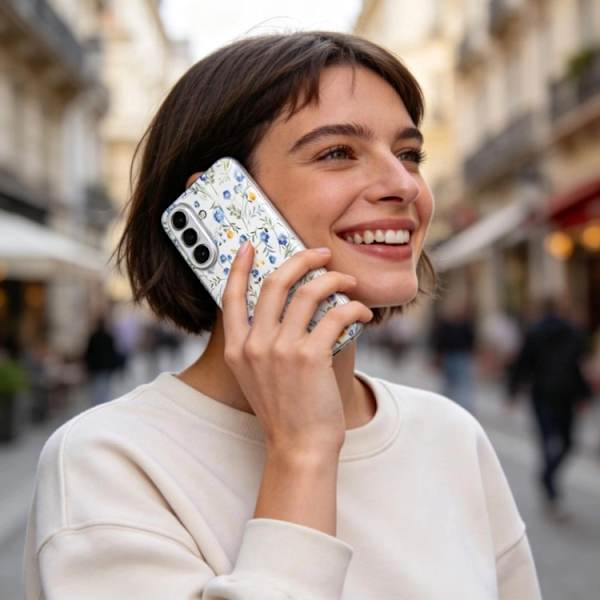 Tech-Protect Mobilskal För Galaxy A37 5G Flexair - Spring Flowers Transparent