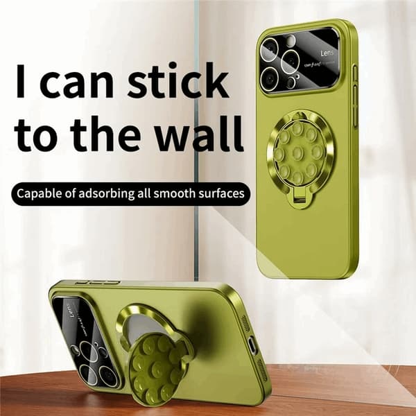 Mobilskal till iPhone 14 Pro Max Magsafe Sugkopphållare Kickstand - Grön Grön