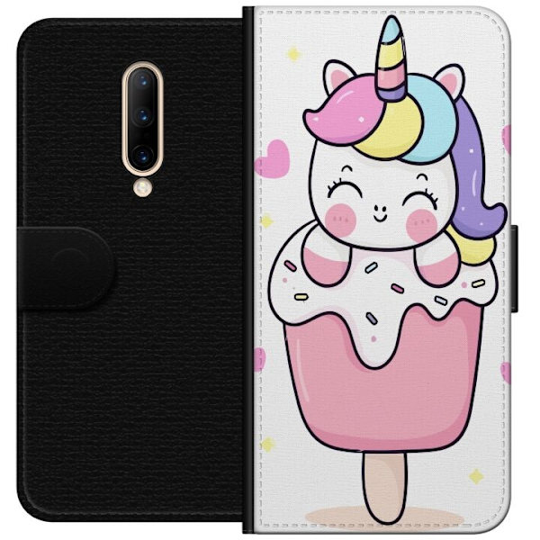Plånboksfodral till OnePlus 7 Pro med Glad enhörning