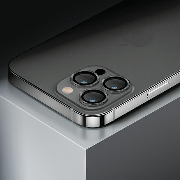 UNIQ iPhone 14 Pro/14 Pro Max Kameralinsskydd Härdat Glas Silver
