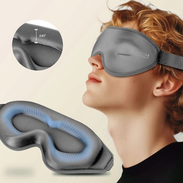 Tech-Protect Eyeshade Søvnmaske - Grå Grå