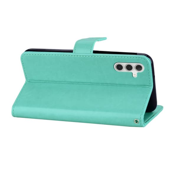 Plånboksfodral för Samsung Galaxy S26 Plus Konstläder med rem - Cyan