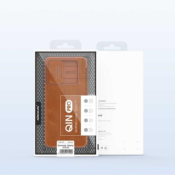 Nillkin Galaxy A73 Fodral Qin läder Holster - Svart Svart