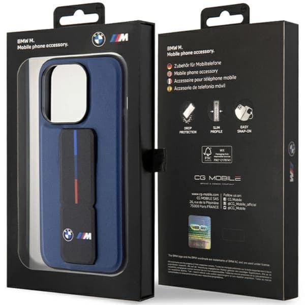 BMW Mobilskal till iPhone 15 Pro M Grip Stand Bicolor