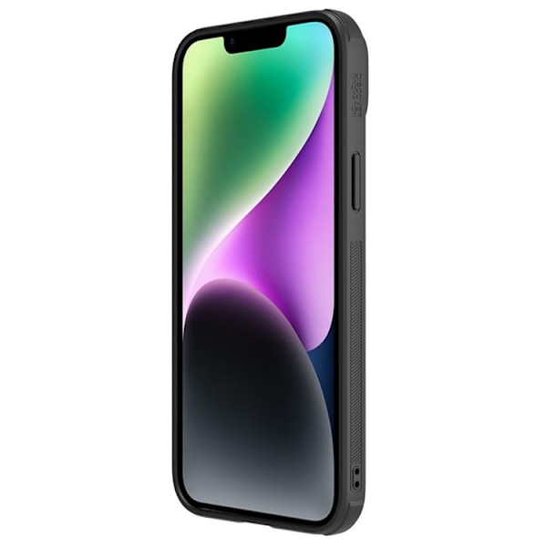 Nillkin iPhone 14 Plus -kotelo CamShield Läder S - Musta Black