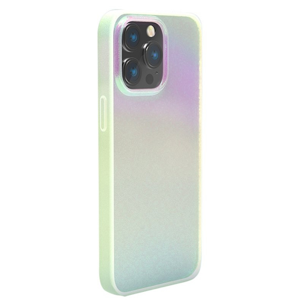 X-LEVEL Mobilskal till iPhone 14 Pro Aurora Laser Grön Shockproof